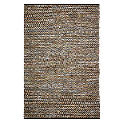 Brink And Campman Recycled Leather Tribe Rug, Natural